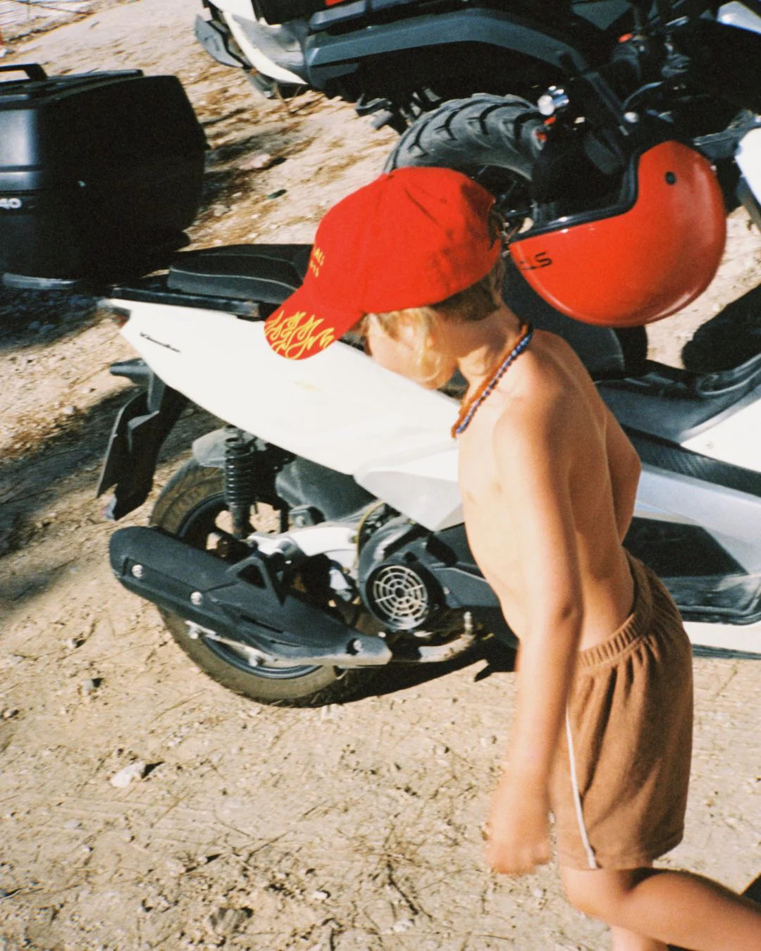 Ziggy Zaza Flame Cap Racer Red
