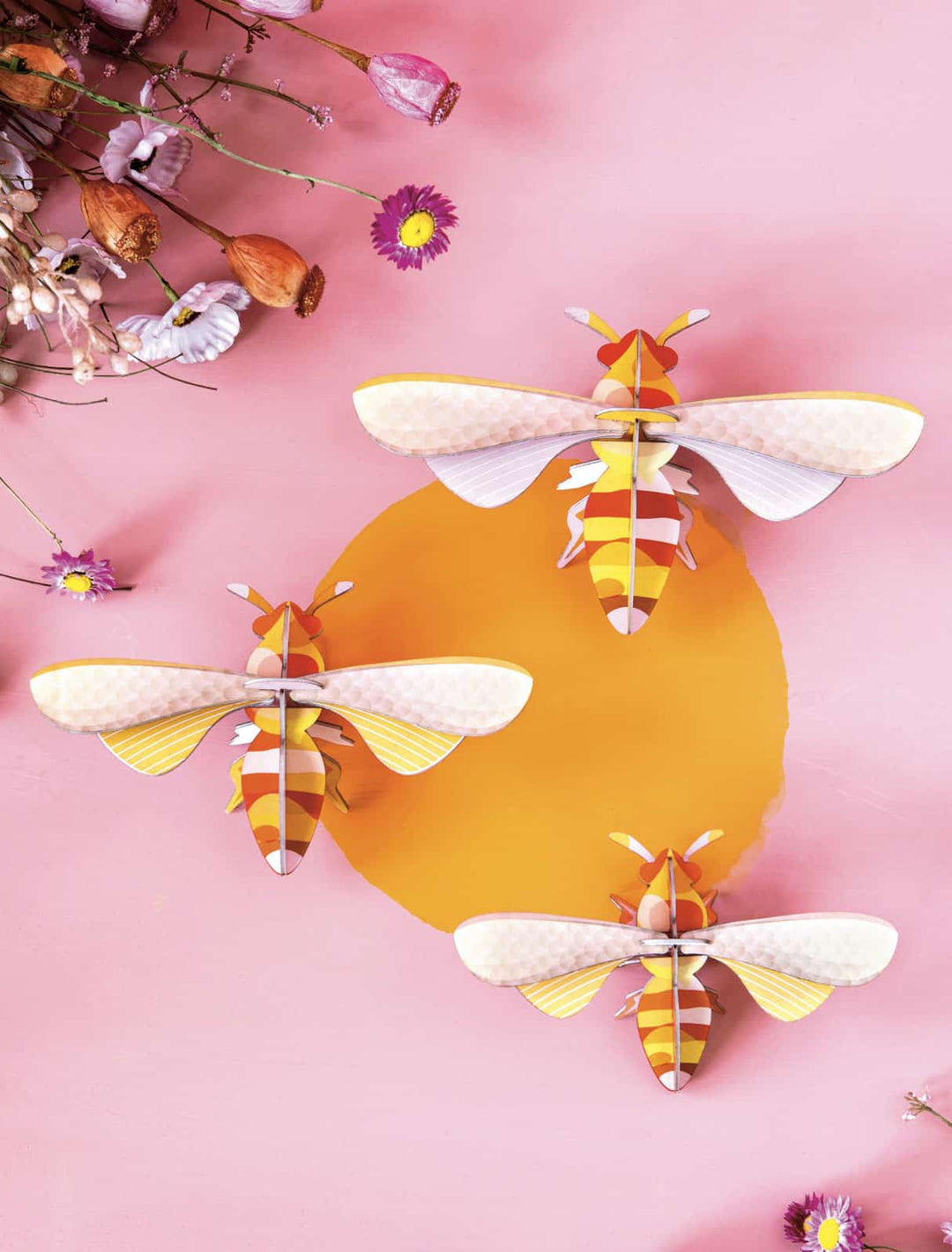 Studio Roof Honey Bees Wall Ornament