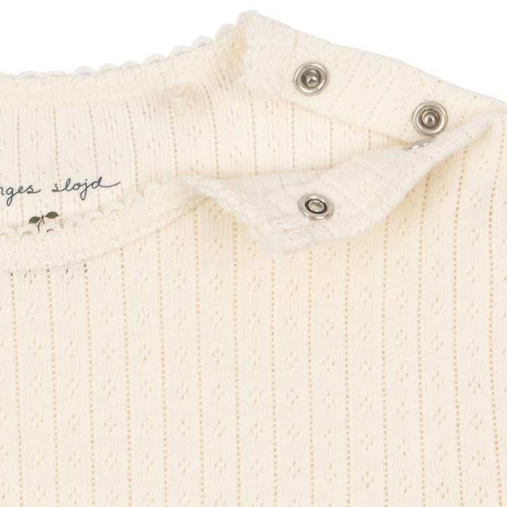 Konges Sløjd Minnie Pointelle SL Body Antique White