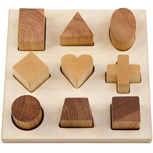 Wooden Shape Puzzle Natural
