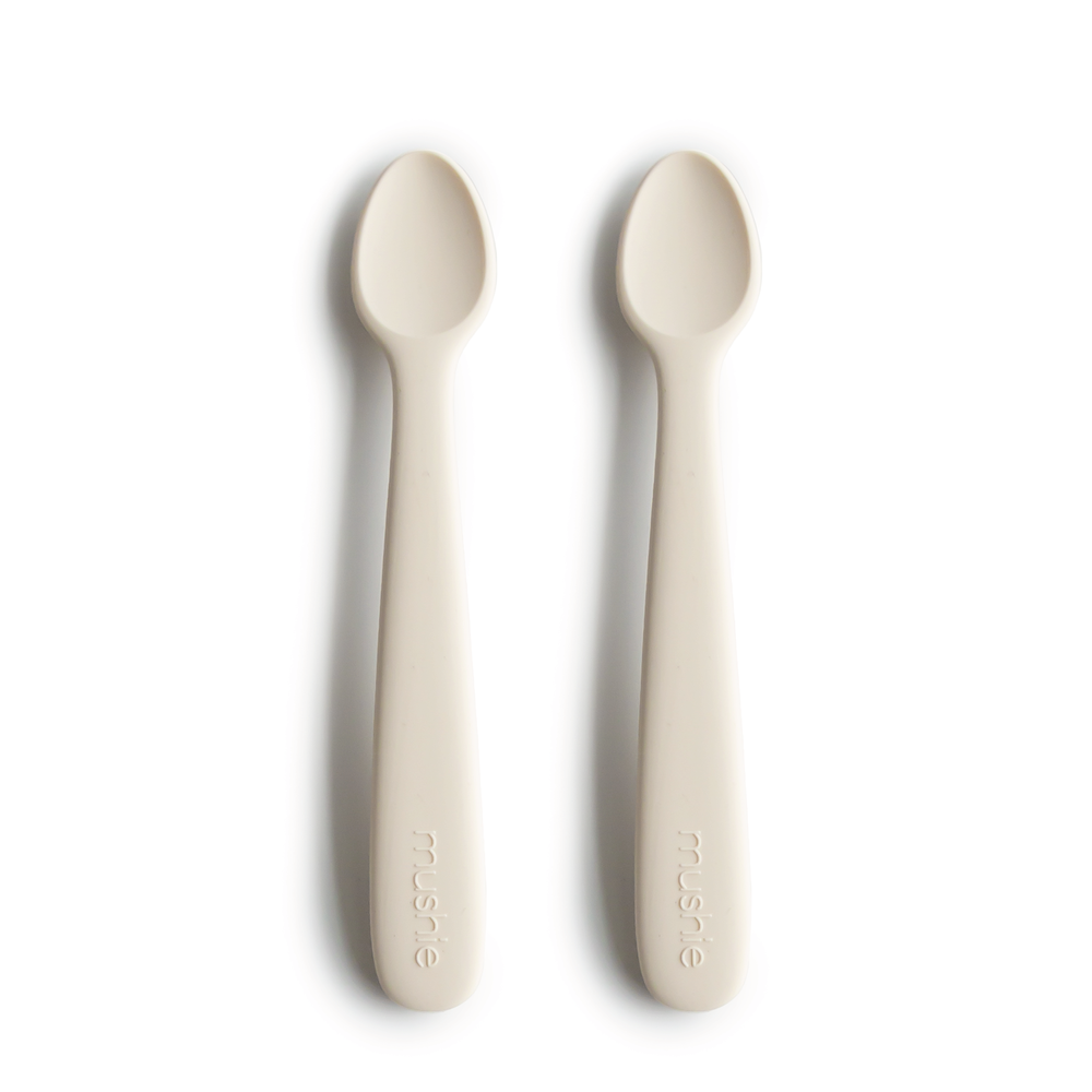 Mushie Silicone Spoons 2 Pack - Ivory